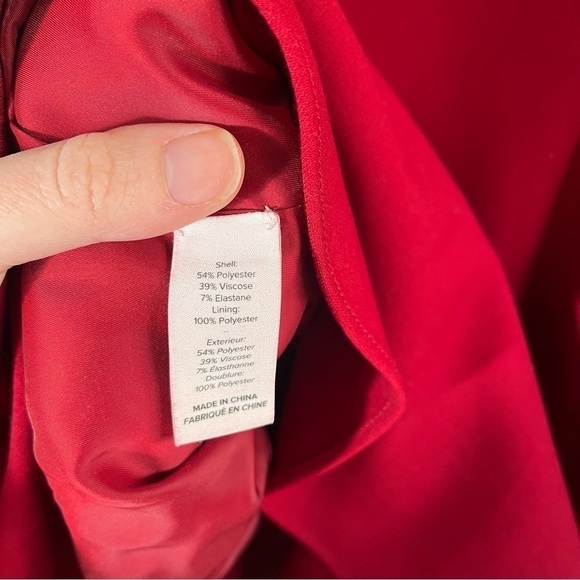 CINQ A SEPT Crimson Scorpio Cutout Tulip Hem Dress - Picture 9 of 10